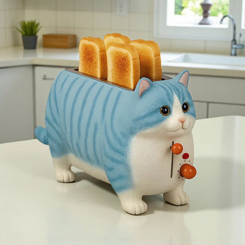 CattyToast Toaster - Purr-fectly Fun Breakfast!